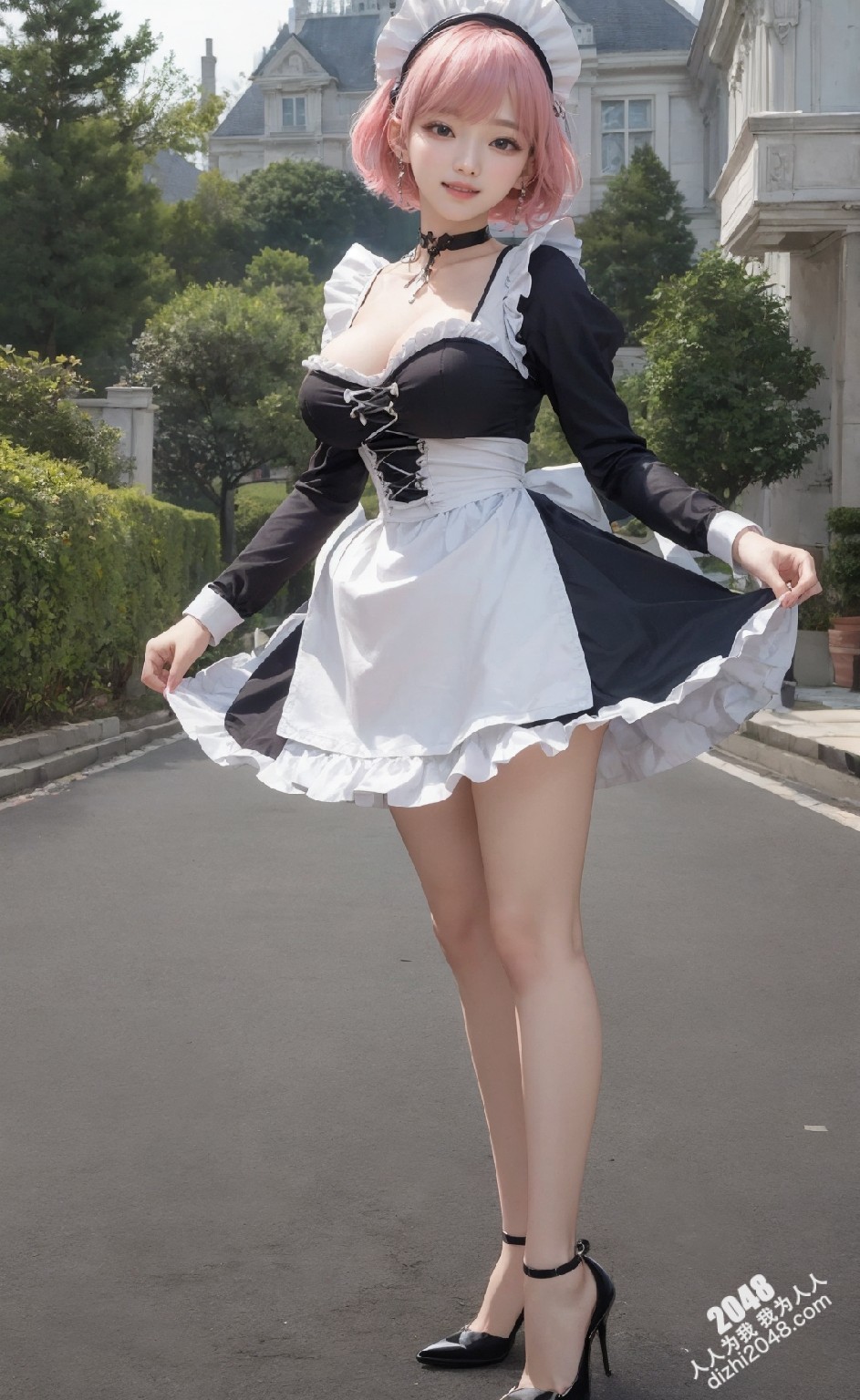 白丝jk制服诱惑：清纯女仆的秘密花园(23)