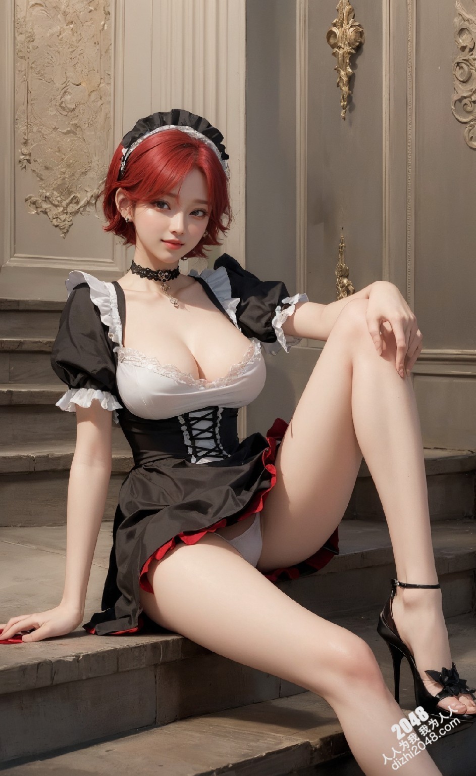白丝jk制服诱惑：清纯女仆的秘密花园(34)