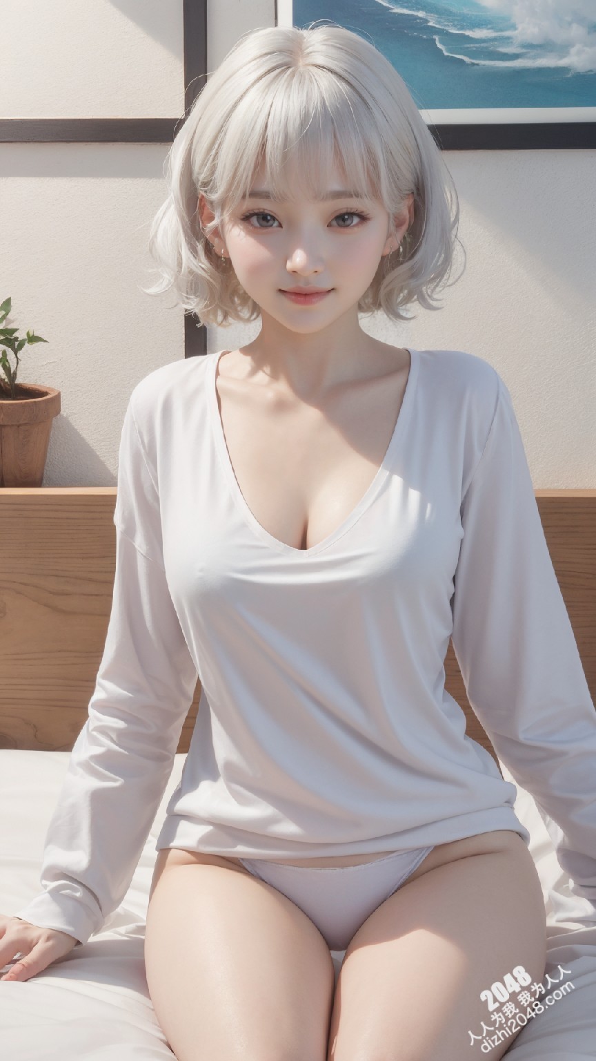 紫发尤物LDi的诱惑：紧身小背心与低腰牛仔裤的致命组合，引爆你的荷尔蒙！(19)