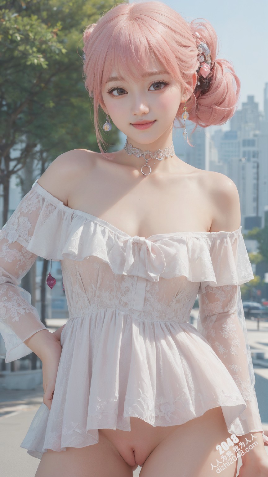纯白少女的秘密花园：轻纱遮掩下的粉嫩春光，午后私密诱惑(26)