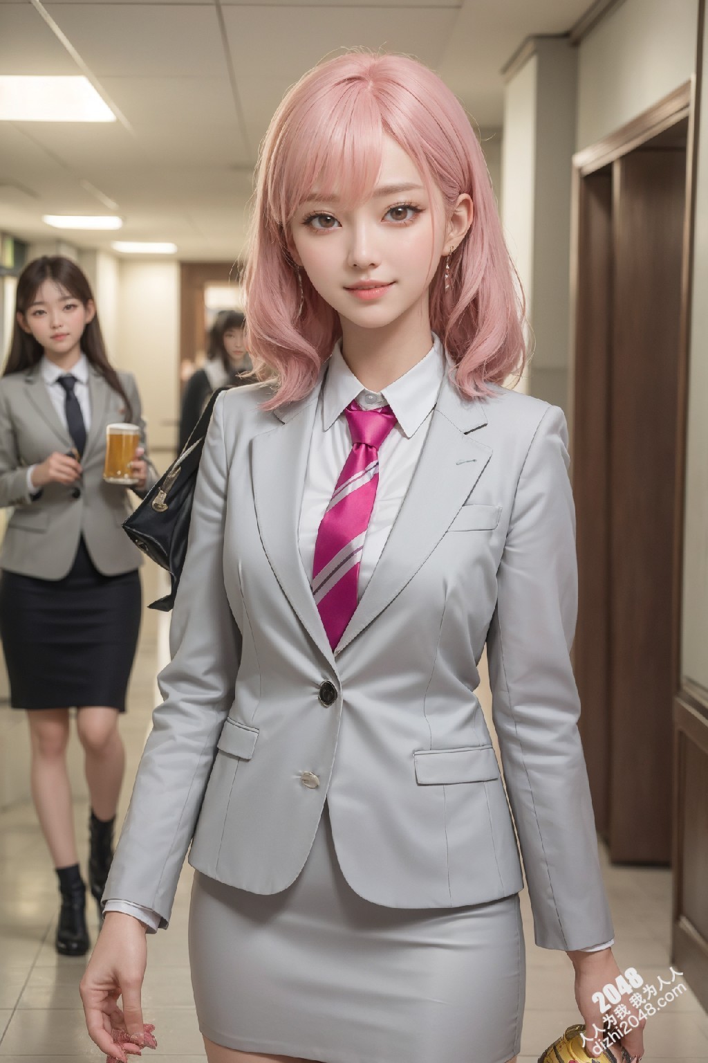 制服诱惑：清纯校花姐妹花，短裙下的秘密，让人浮想联翩(7)