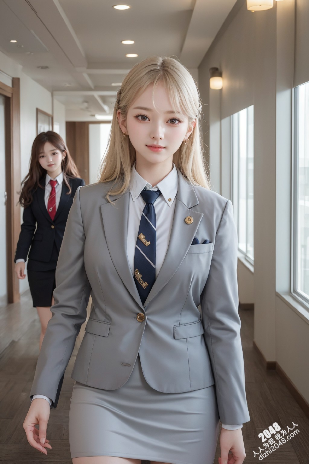 制服诱惑：清纯校花姐妹花，短裙下的秘密，让人浮想联翩(30)