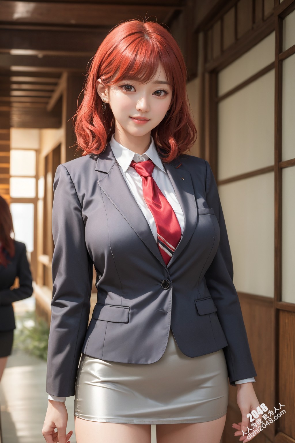 制服诱惑：清纯校花姐妹花，短裙下的秘密，让人浮想联翩(42)
