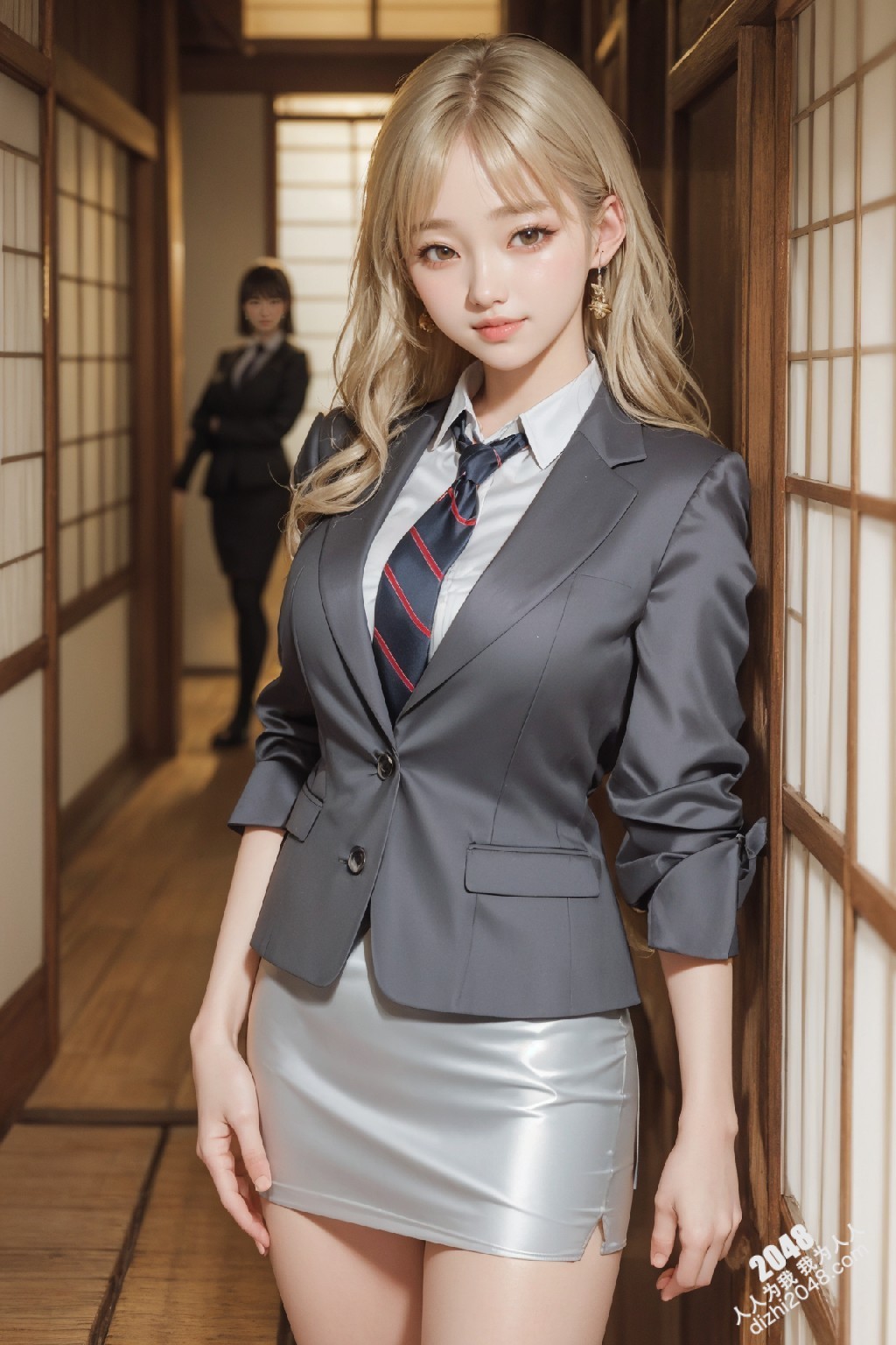 制服诱惑：清纯校花姐妹花，短裙下的秘密，让人浮想联翩(45)