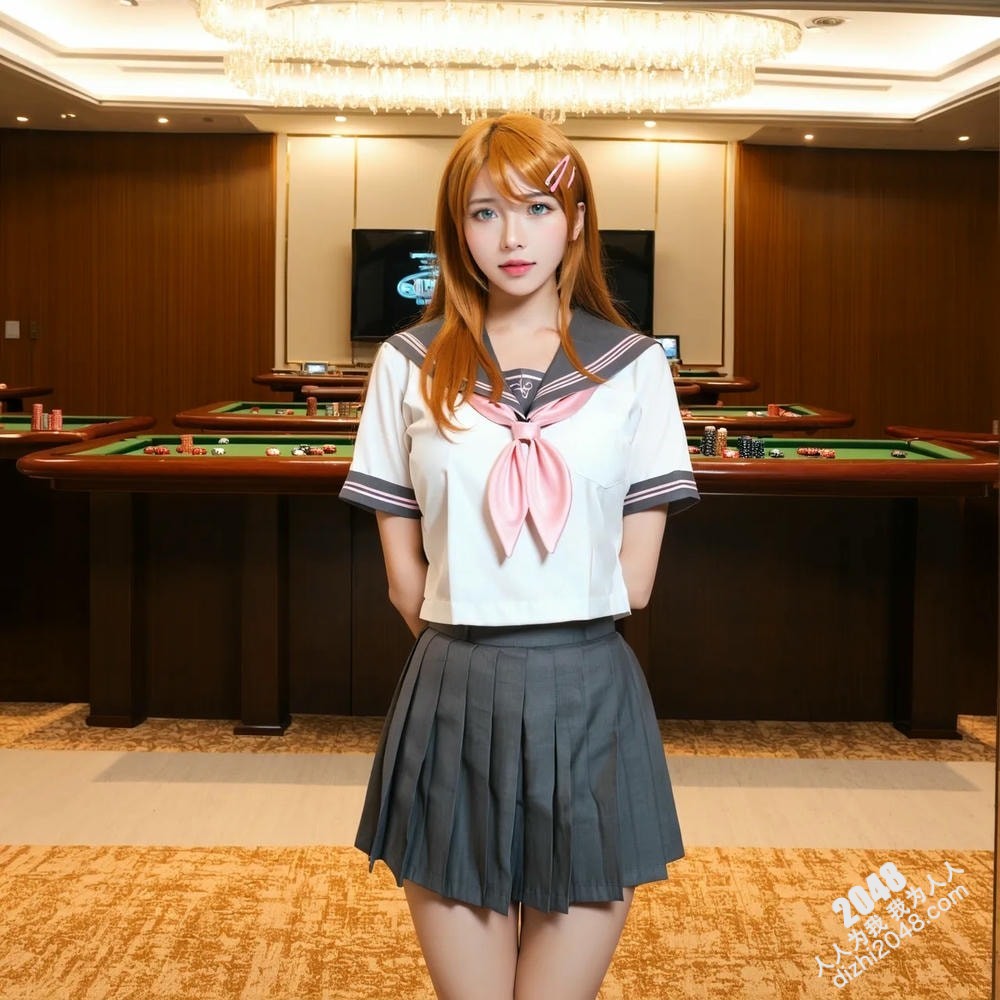 水手服少女赌场诱惑：清纯与性感的完美结合(4)