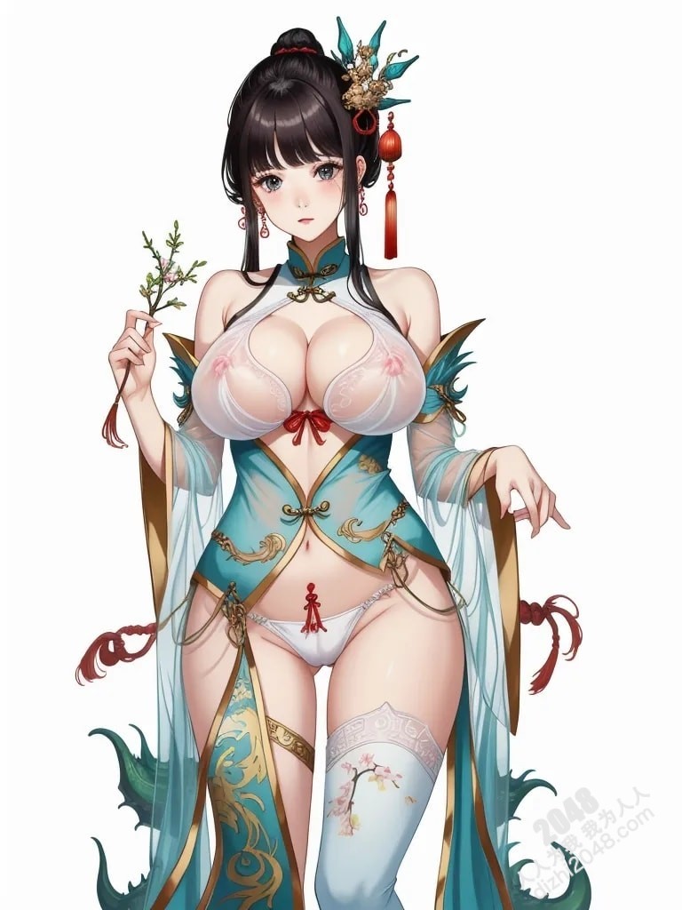 东方魅妖：青衣女子与神秘藤蔓的禁忌之恋(4)