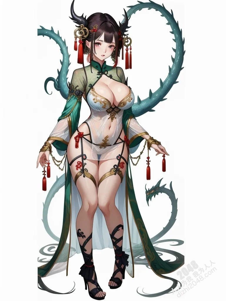 东方魅妖：青衣女子与神秘藤蔓的禁忌之恋(8)