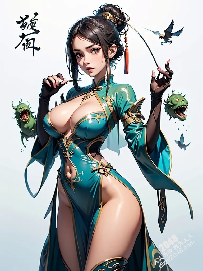 东方魅妖：青衣女子与神秘藤蔓的禁忌之恋(10)