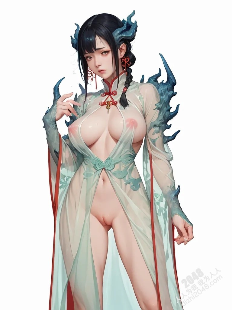 东方魅妖：青衣女子与神秘藤蔓的禁忌之恋(15)