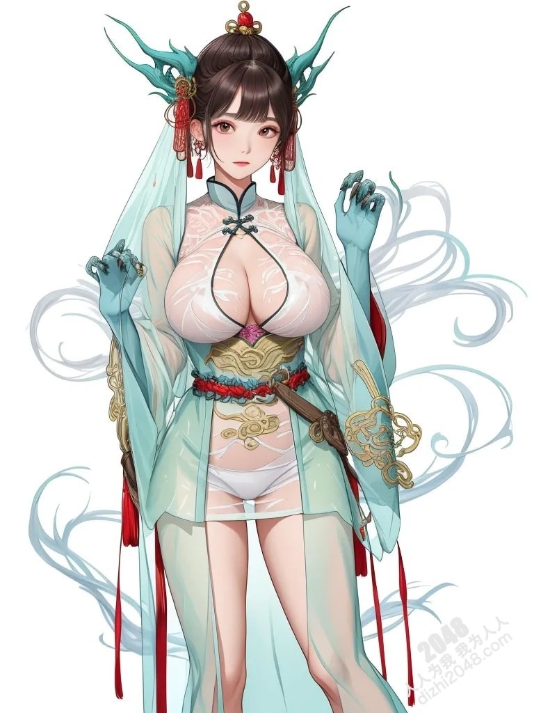 东方魅妖：青衣女子与神秘藤蔓的禁忌之恋(17)