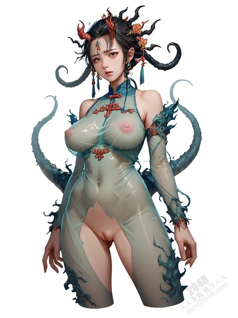 东方魅妖：青衣女子与神秘藤蔓的禁忌之恋(20)