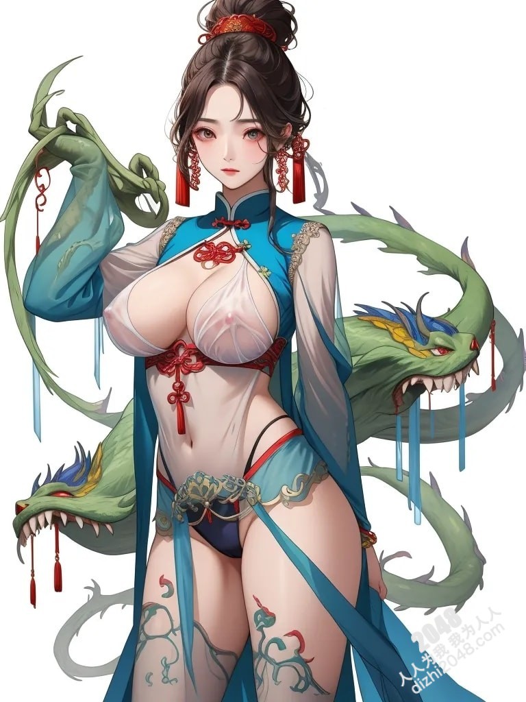 东方魅妖：青衣女子与神秘藤蔓的禁忌之恋(30)