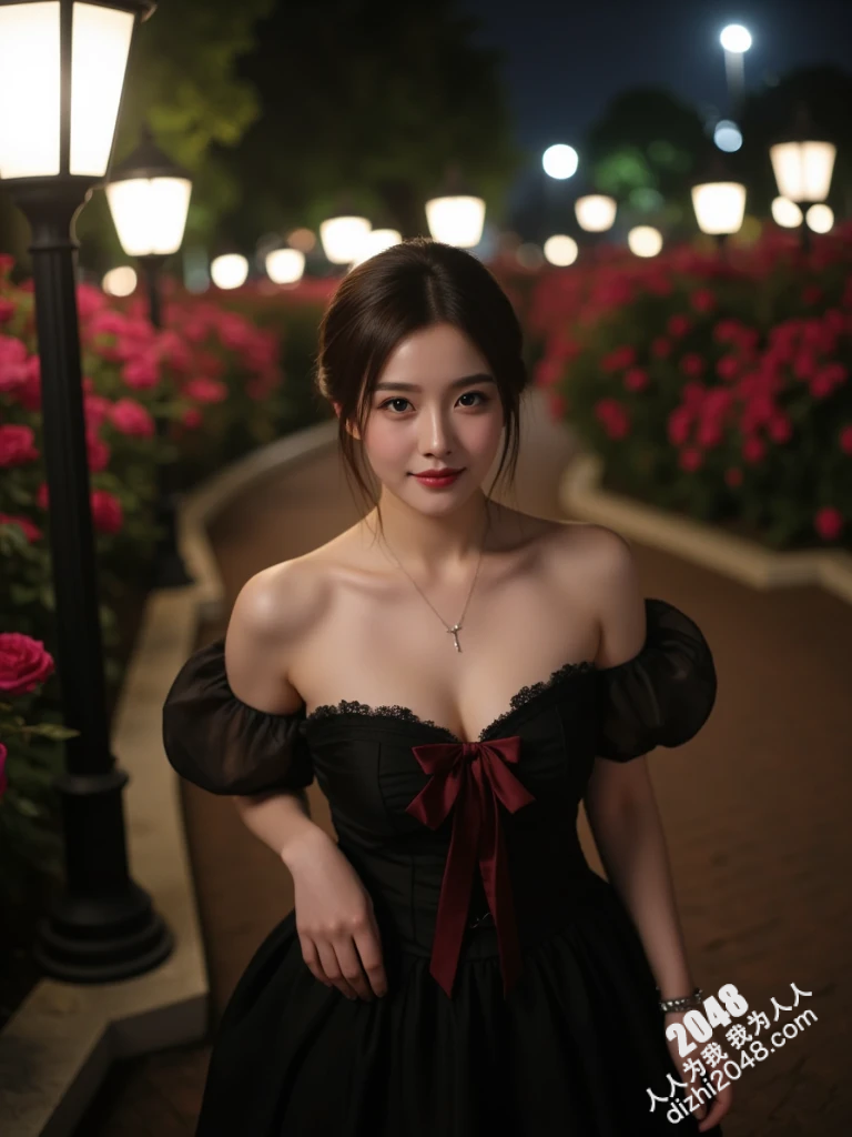 妡憶月下私语：黑缎玫红，暗夜精灵的魅惑(3)