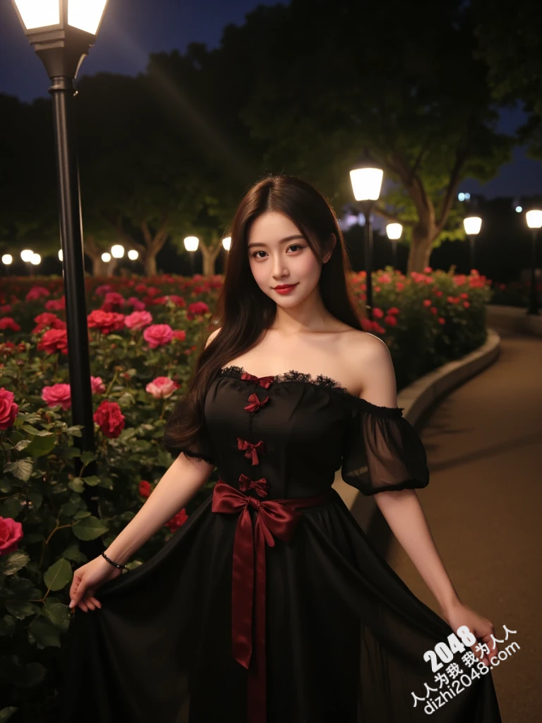 妡憶月下私语：黑缎玫红，暗夜精灵的魅惑(7)