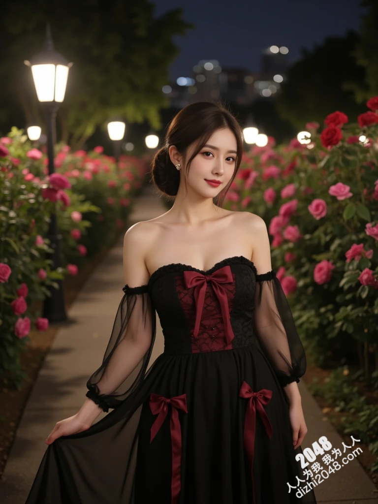 妡憶月下私语：黑缎玫红，暗夜精灵的魅惑(8)