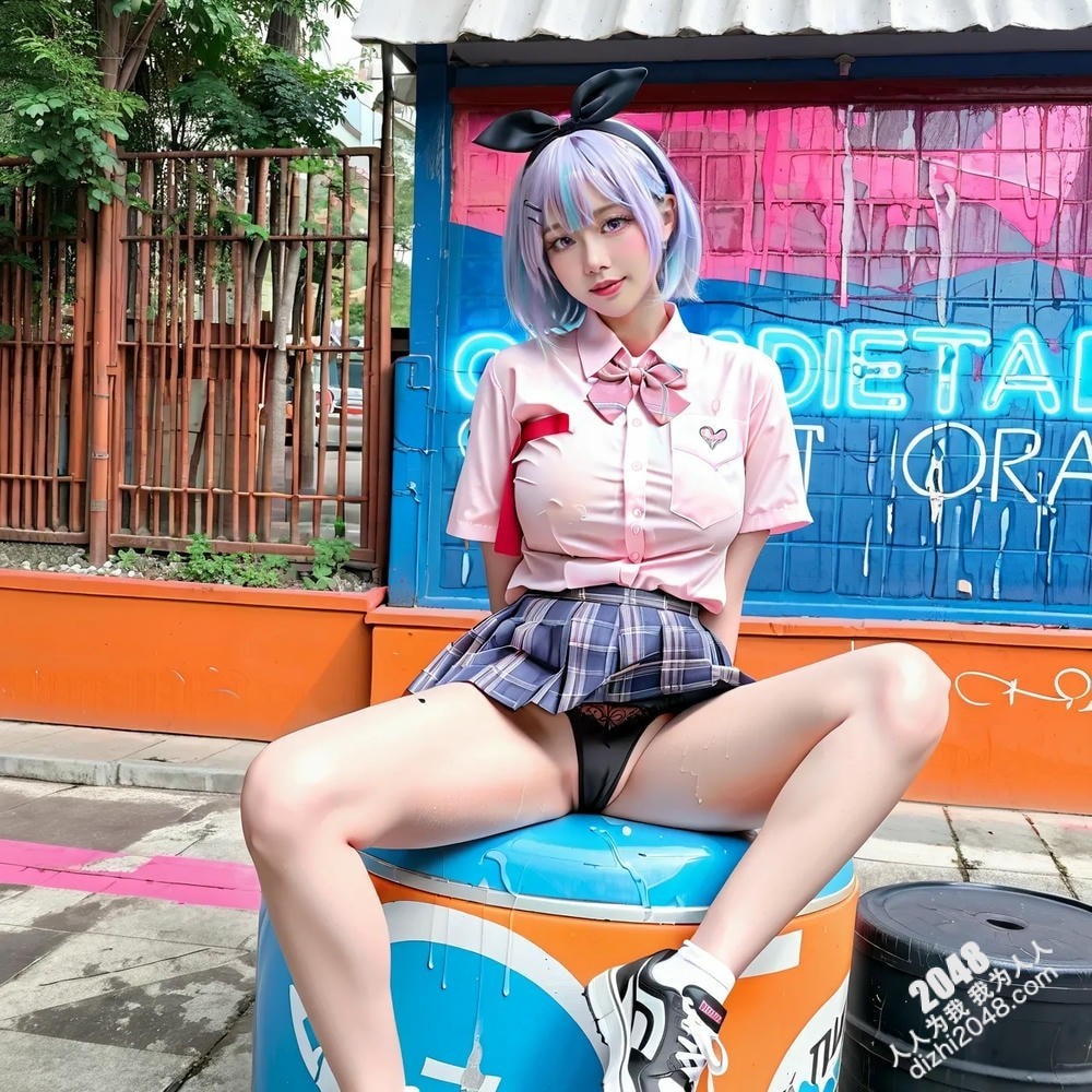 AI美女Coser酒吧魅惑写真：性感漆皮装扮，展现完美身材曲线(15)