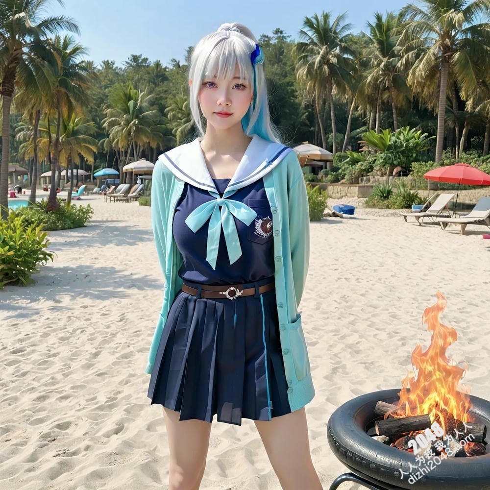 AI美女Coser酒吧魅惑写真：性感漆皮装扮，展现完美身材曲线(23)
