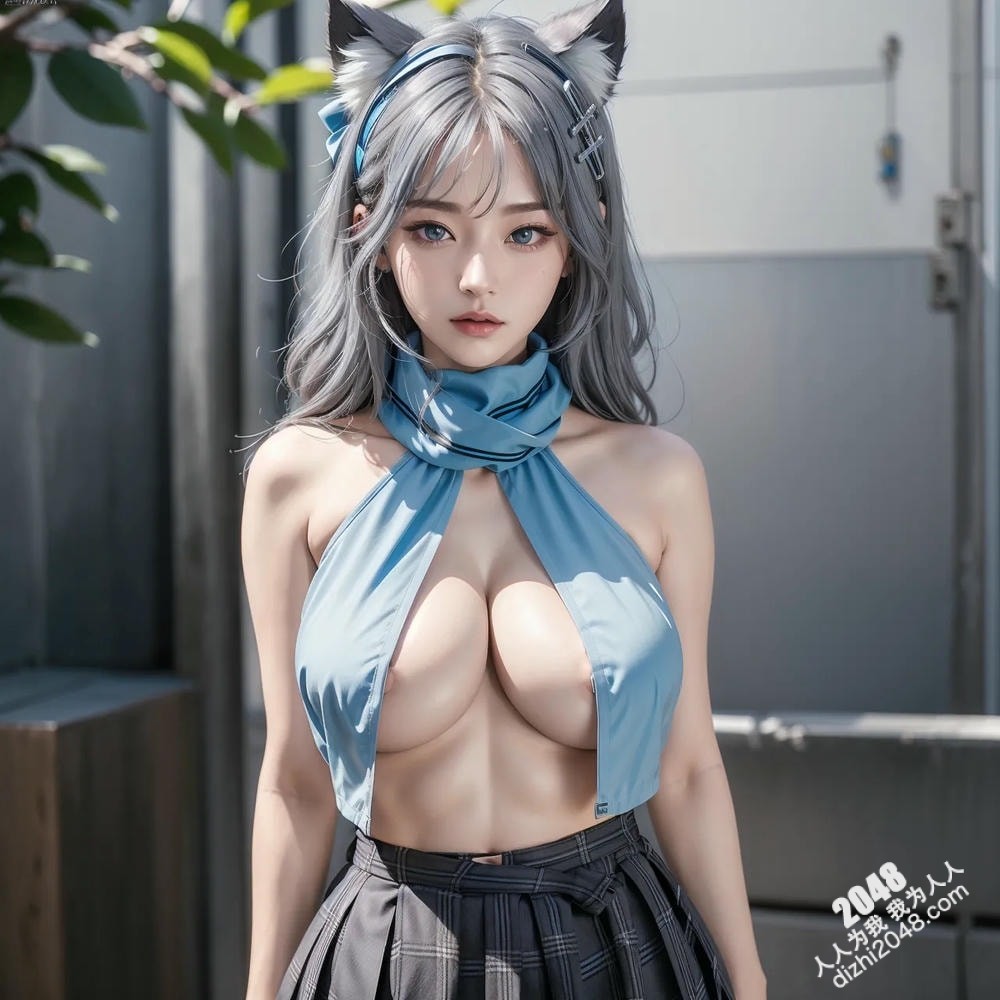 紫发萝莉废墟写真：纯白诱惑，极致魅惑(25)