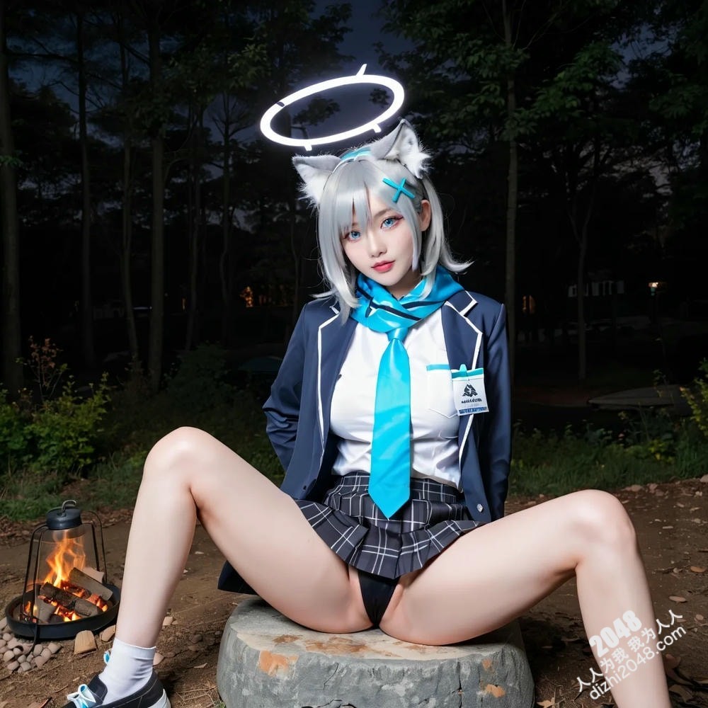 紫发萝莉废墟写真：纯白诱惑，极致魅惑(30)