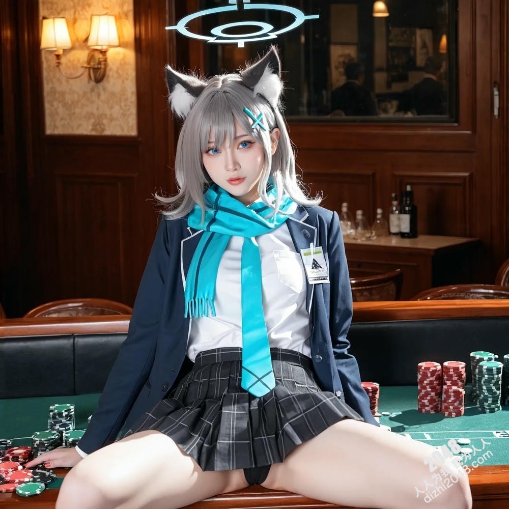 森林系少女的私密写真：猫耳制服诱惑，清纯与魅惑的极致碰撞(2)