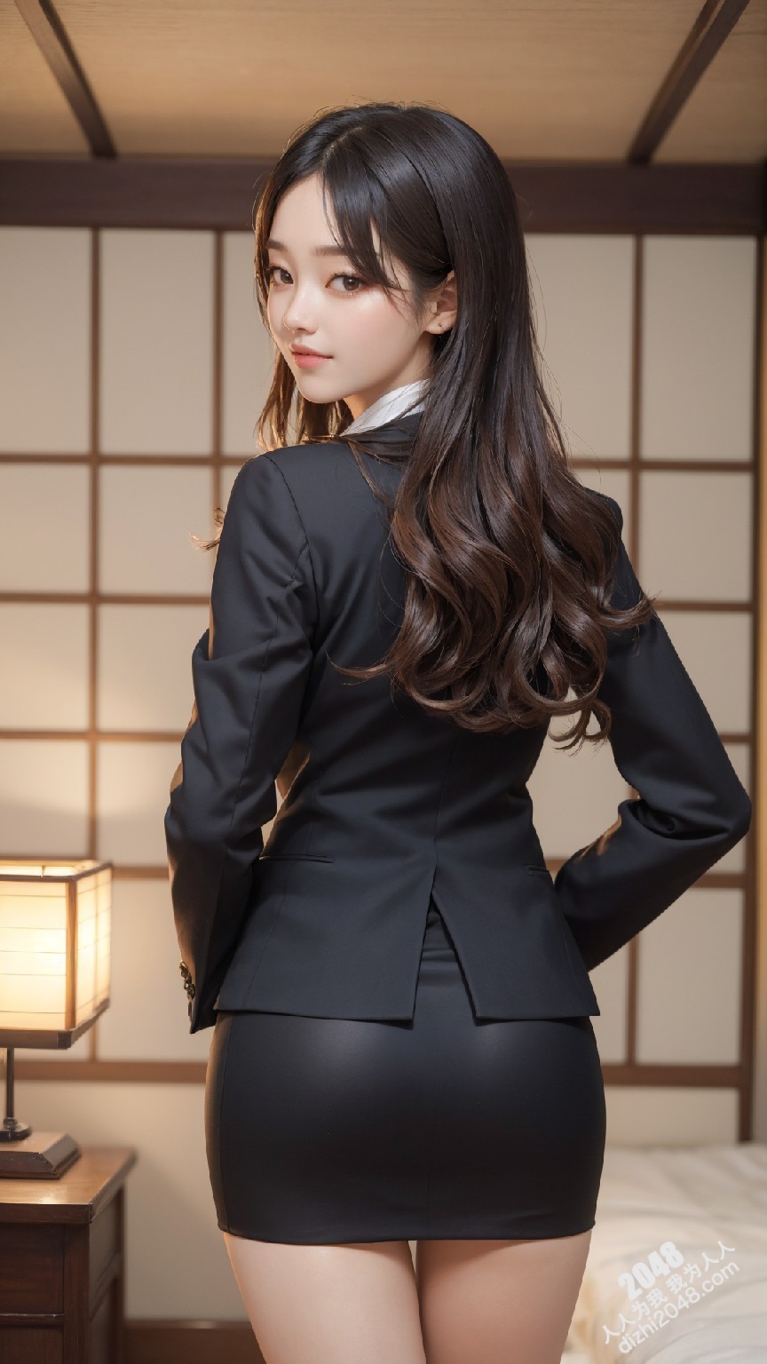 粉发尤物与神秘黑裙：东京涩谷的制服诱惑，短裙下的秘密(12)