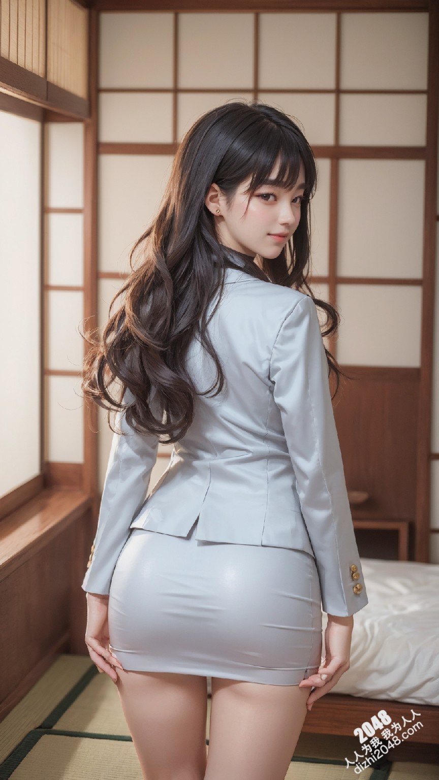 粉发尤物与神秘黑裙：东京涩谷的制服诱惑，短裙下的秘密(40)