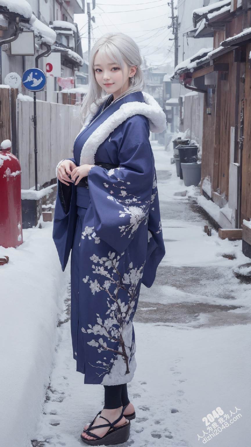 京都雪夜，和服美人：绯色诱惑(3)