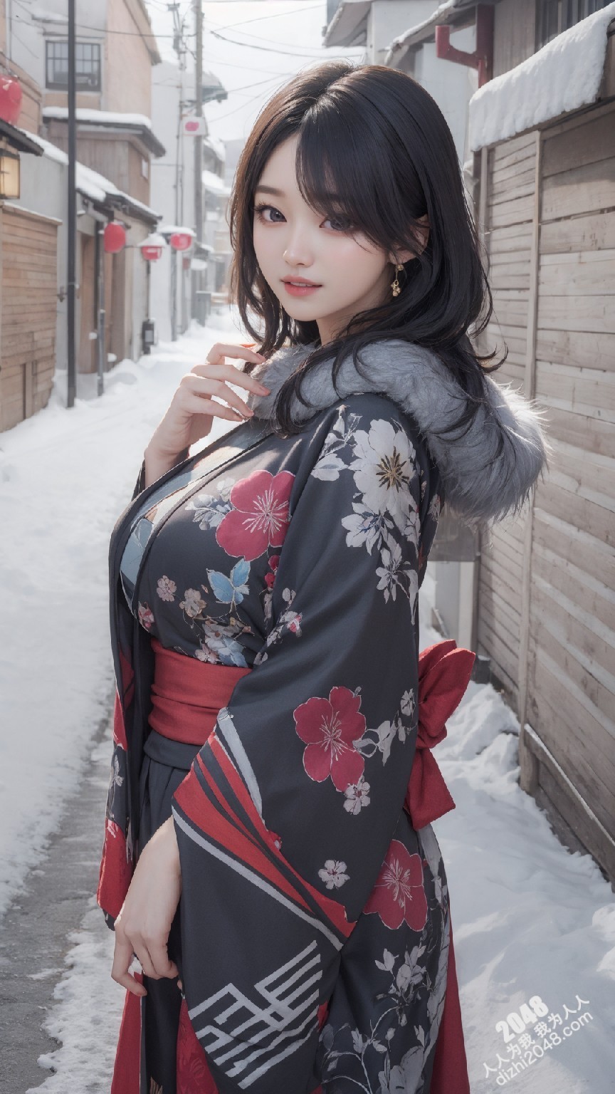 京都雪夜，和服美人：绯色诱惑(6)
