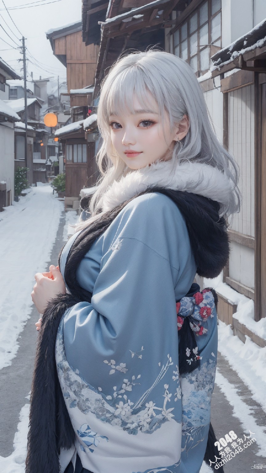 京都雪夜，和服美人：绯色诱惑(8)