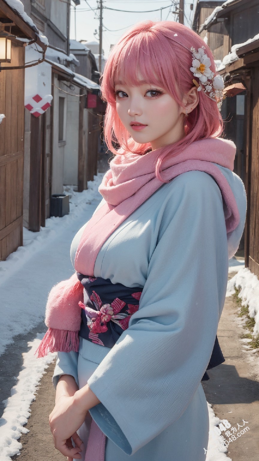 京都雪夜，和服美人：绯色诱惑(13)