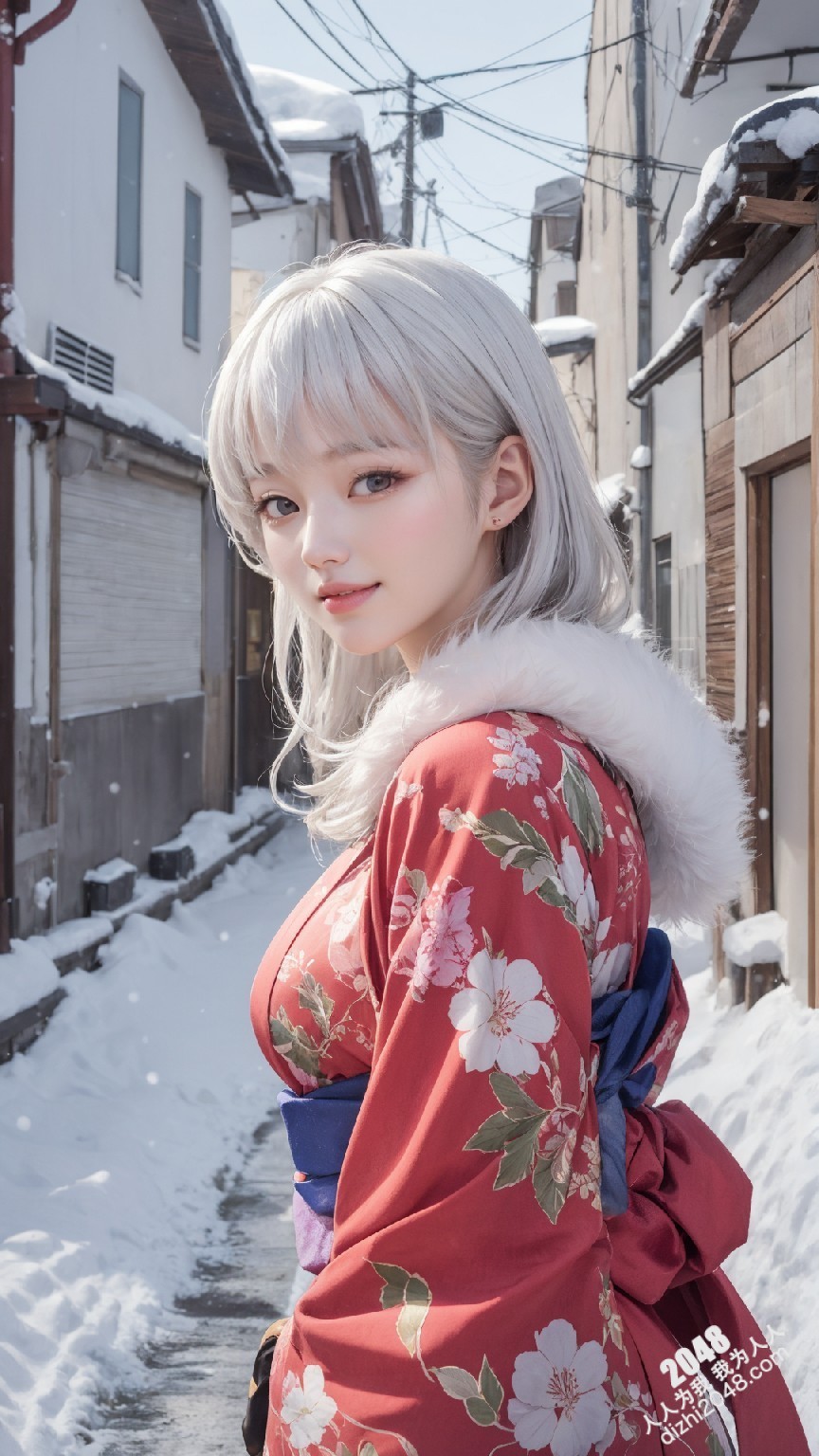 京都雪夜，和服美人：绯色诱惑(22)