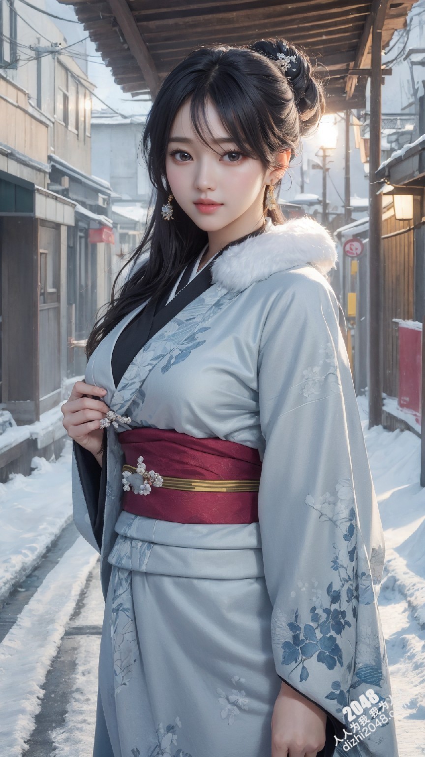 京都雪夜，和服美人：绯色诱惑(26)