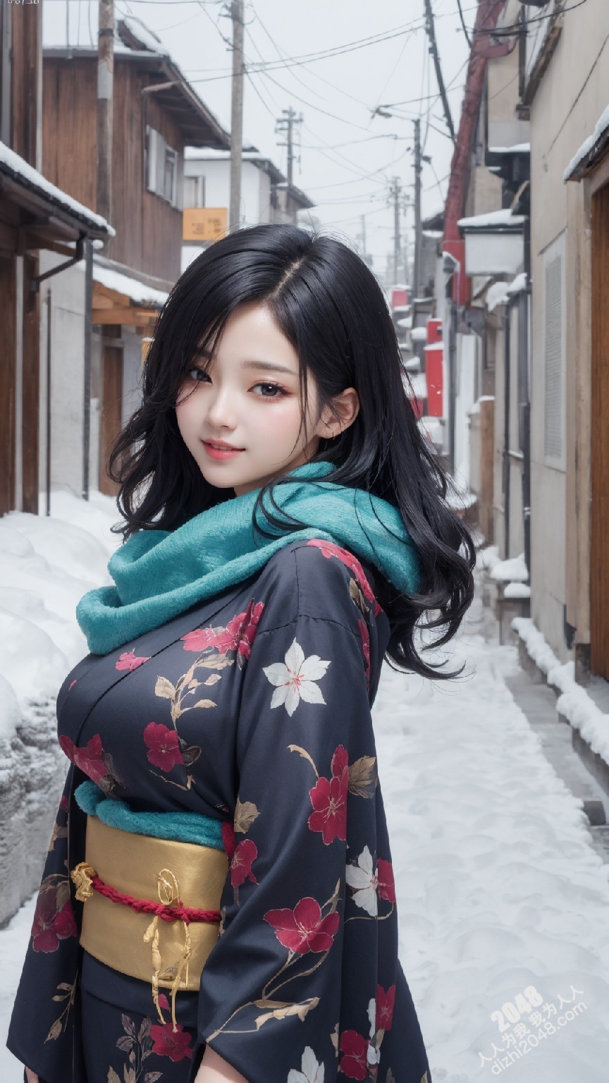 京都雪夜，和服美人：绯色诱惑(31)