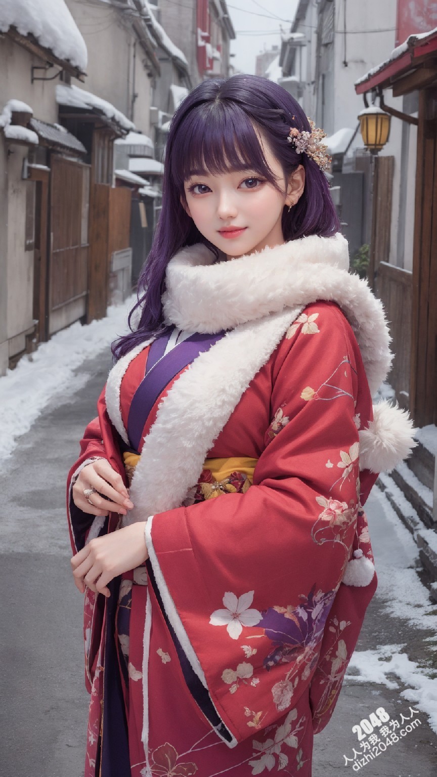 京都雪夜，和服美人：绯色诱惑(33)