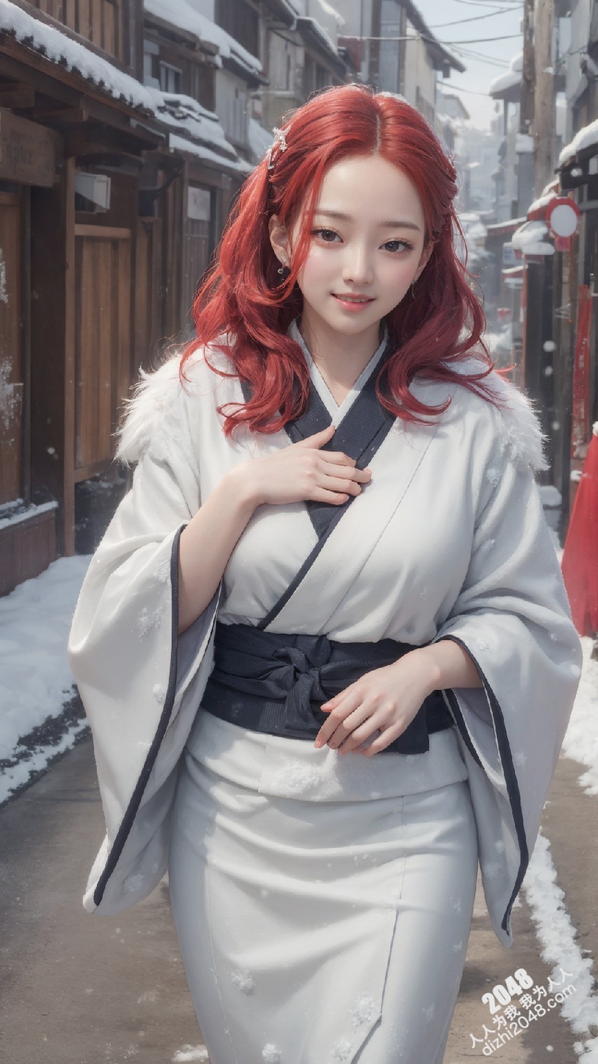 京都雪夜，和服美人：绯色诱惑(32)