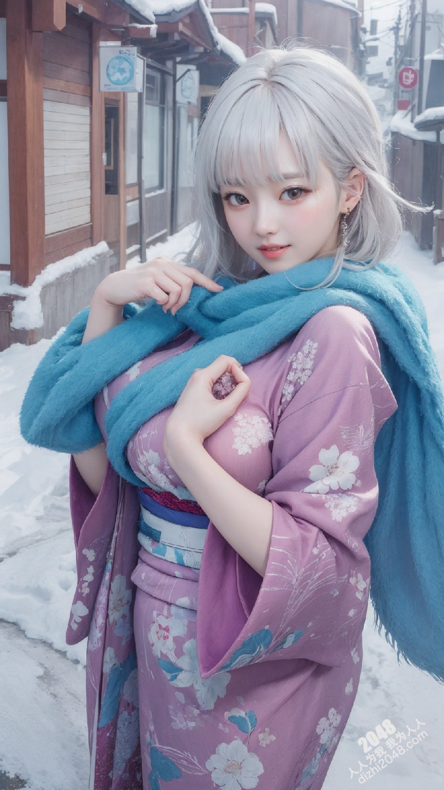 京都雪夜，和服美人：绯色诱惑(34)
