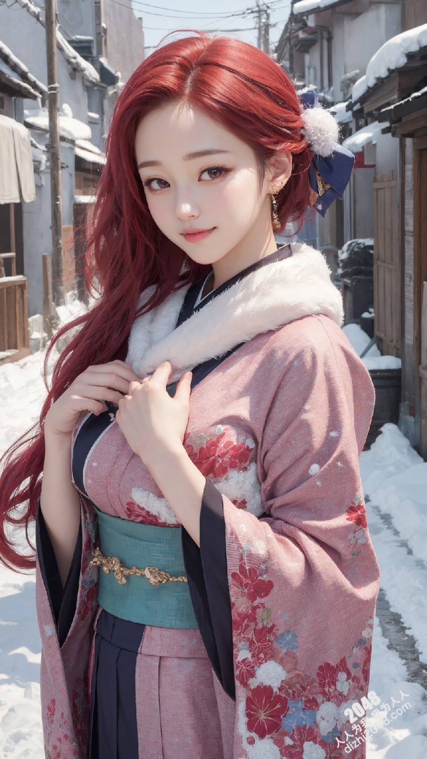 京都雪夜，和服美人：绯色诱惑(35)