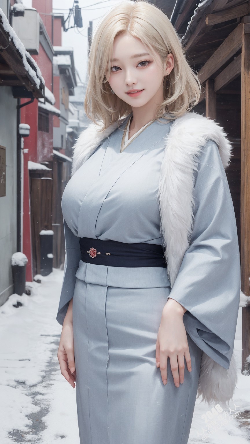 京都雪夜，和服美人：绯色诱惑(38)