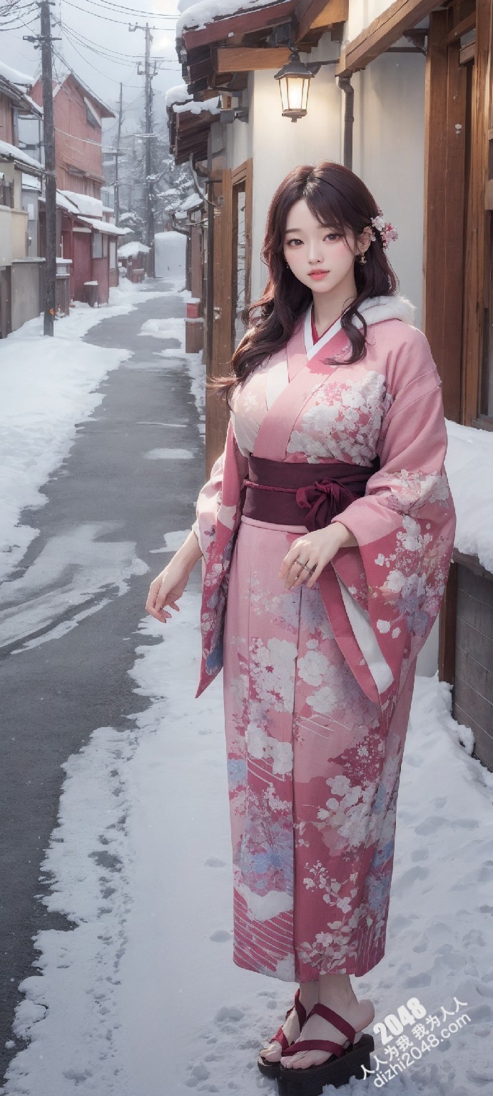 京都雪夜，和服美人：绯色诱惑(44)