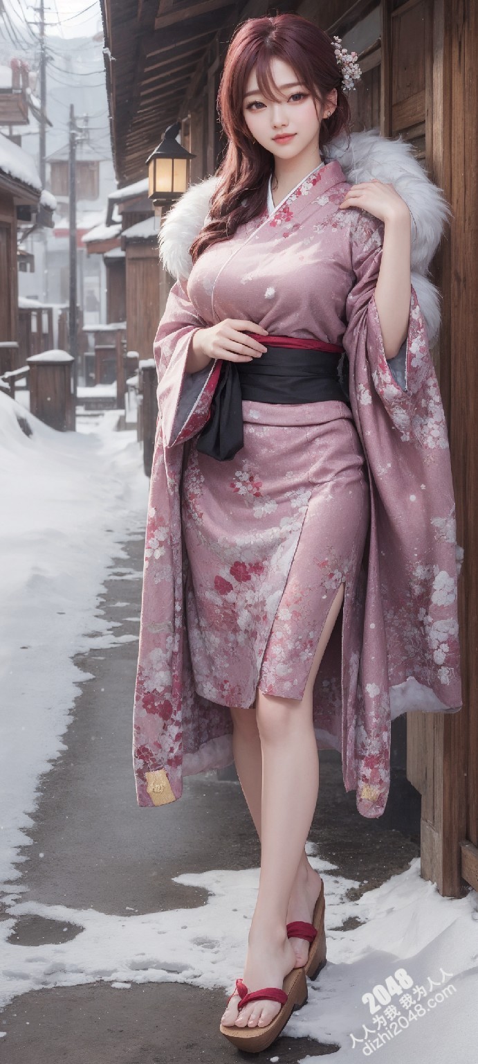 京都雪夜，和服美人：绯色诱惑(48)