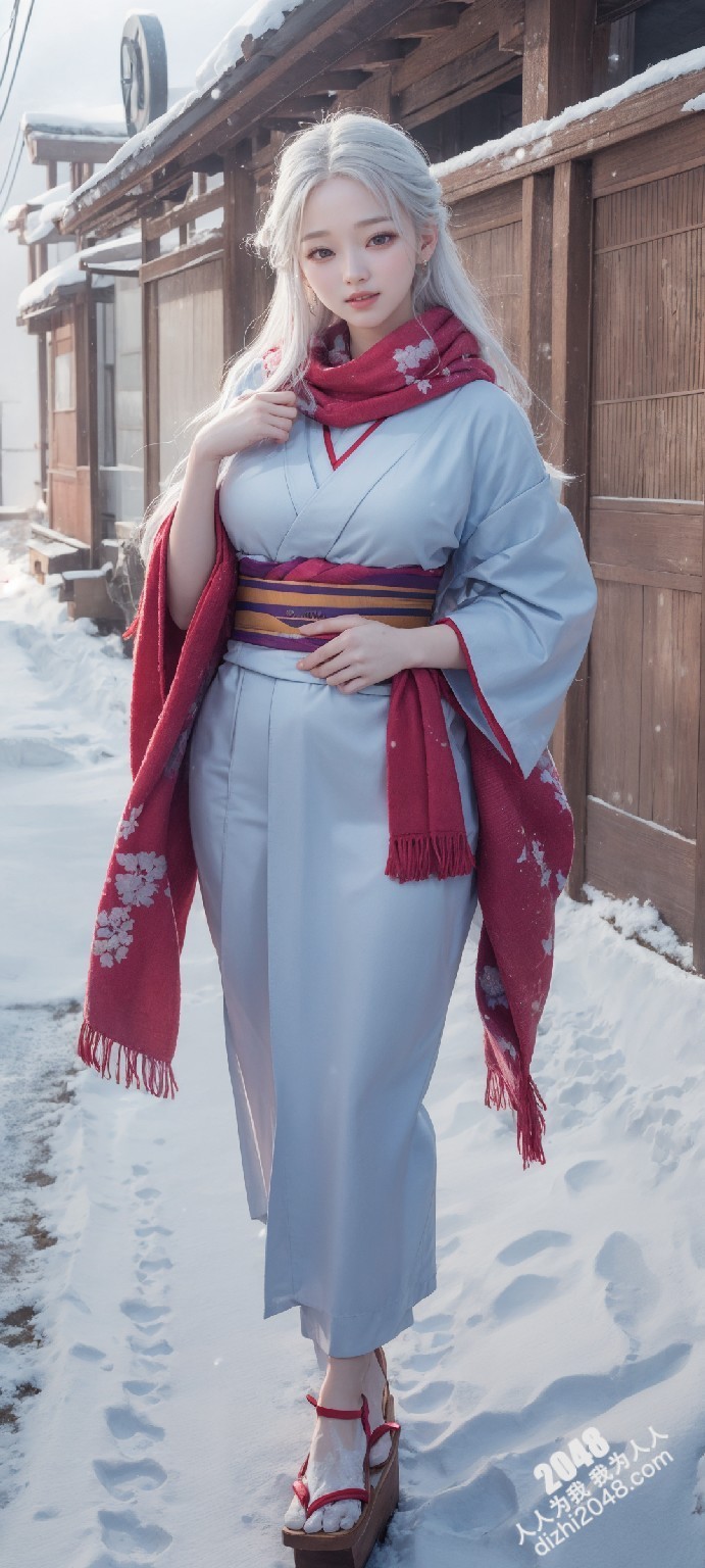 京都雪夜，和服美人：绯色诱惑(49)