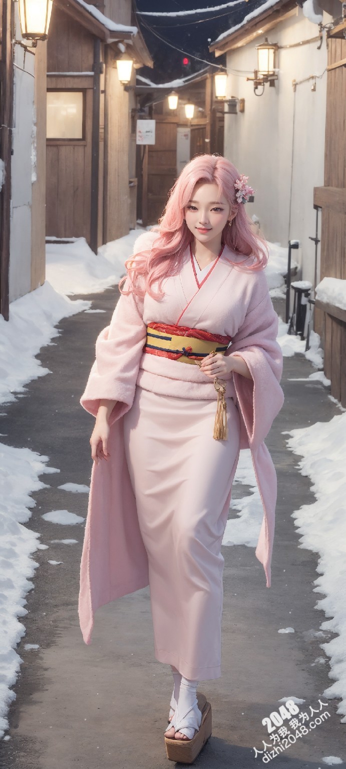 京都雪夜，和服美人：绯色诱惑(50)