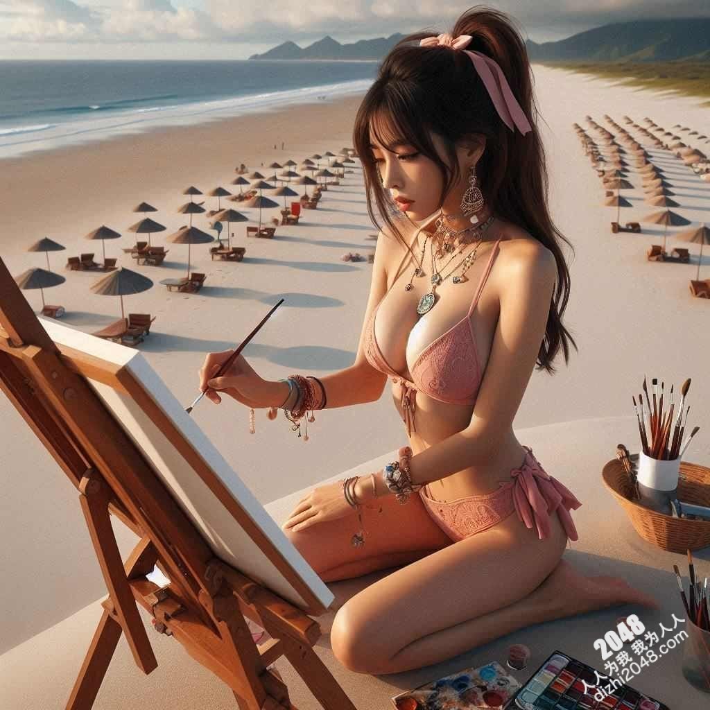 海滩比基尼女郎的艺术创作：阳光、沙滩、性感与艺术的完美结合(1)
