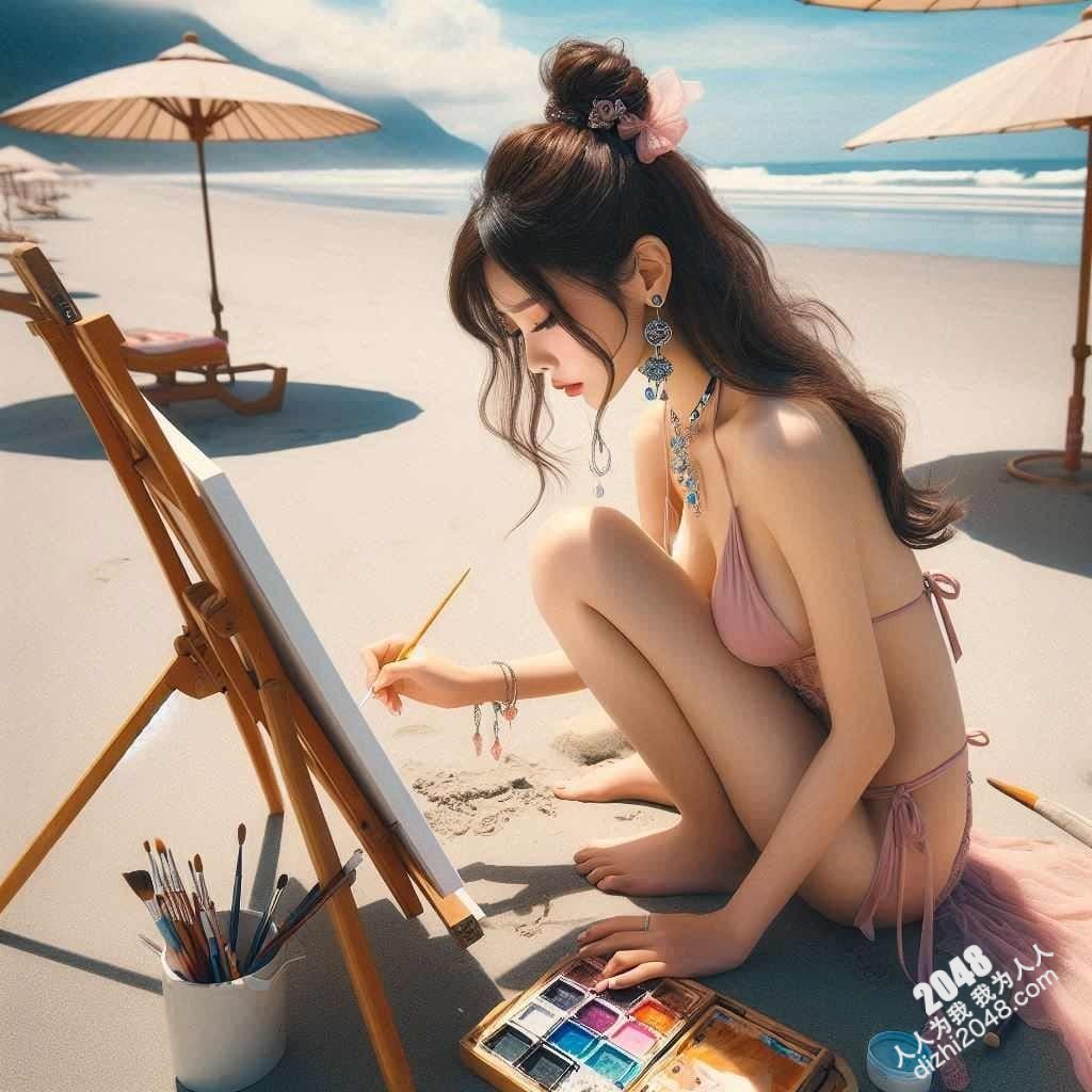 海滩比基尼女郎的艺术创作：阳光、沙滩、性感与艺术的完美结合(16)