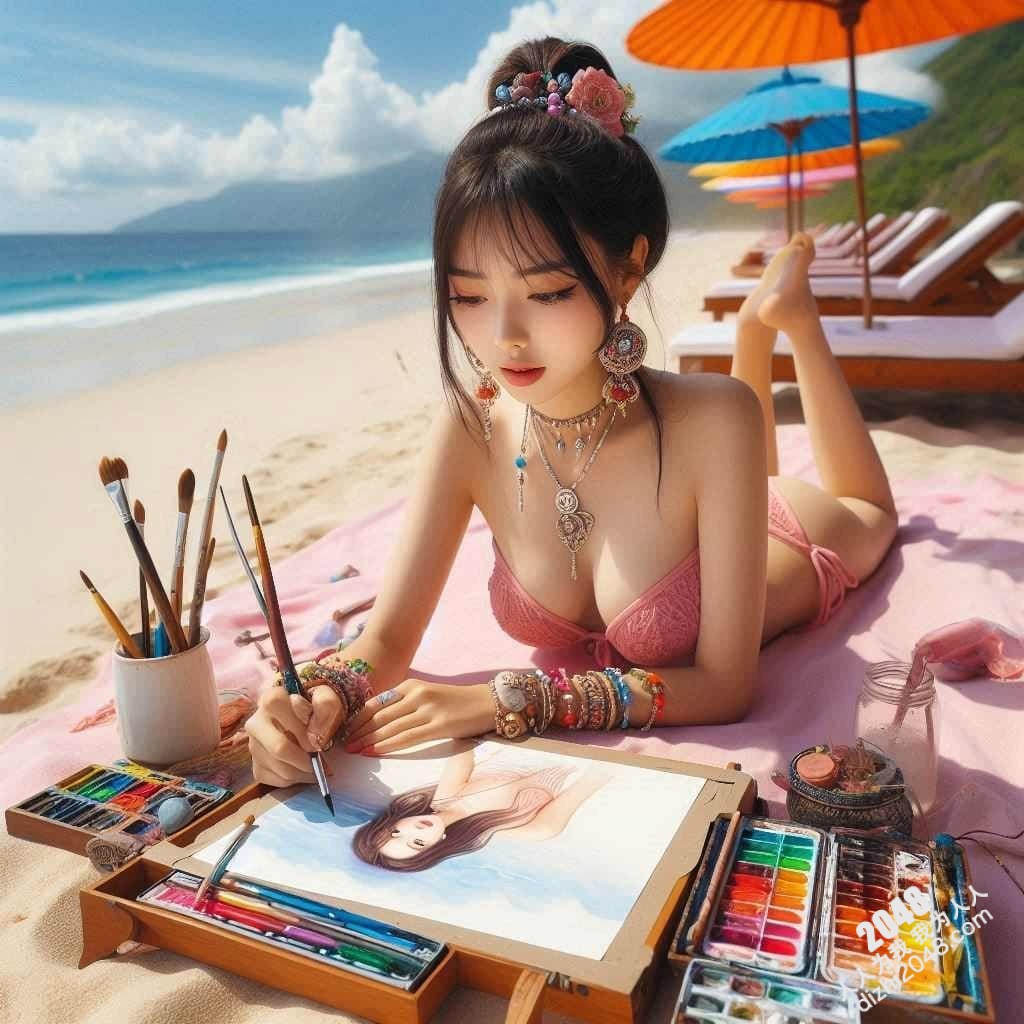 海滩比基尼女郎的艺术创作：阳光、沙滩、性感与艺术的完美结合(23)