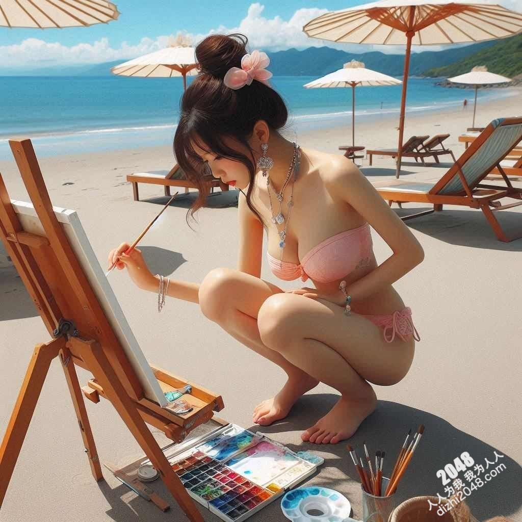 海滩比基尼女郎的艺术创作：阳光、沙滩、性感与艺术的完美结合(24)
