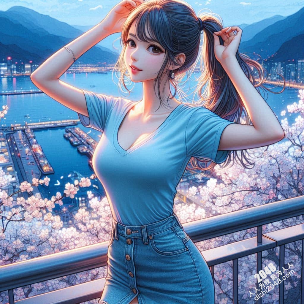 香港海边邂逅：撩发、绑马尾的致命诱惑，她，让人心动不已(9)