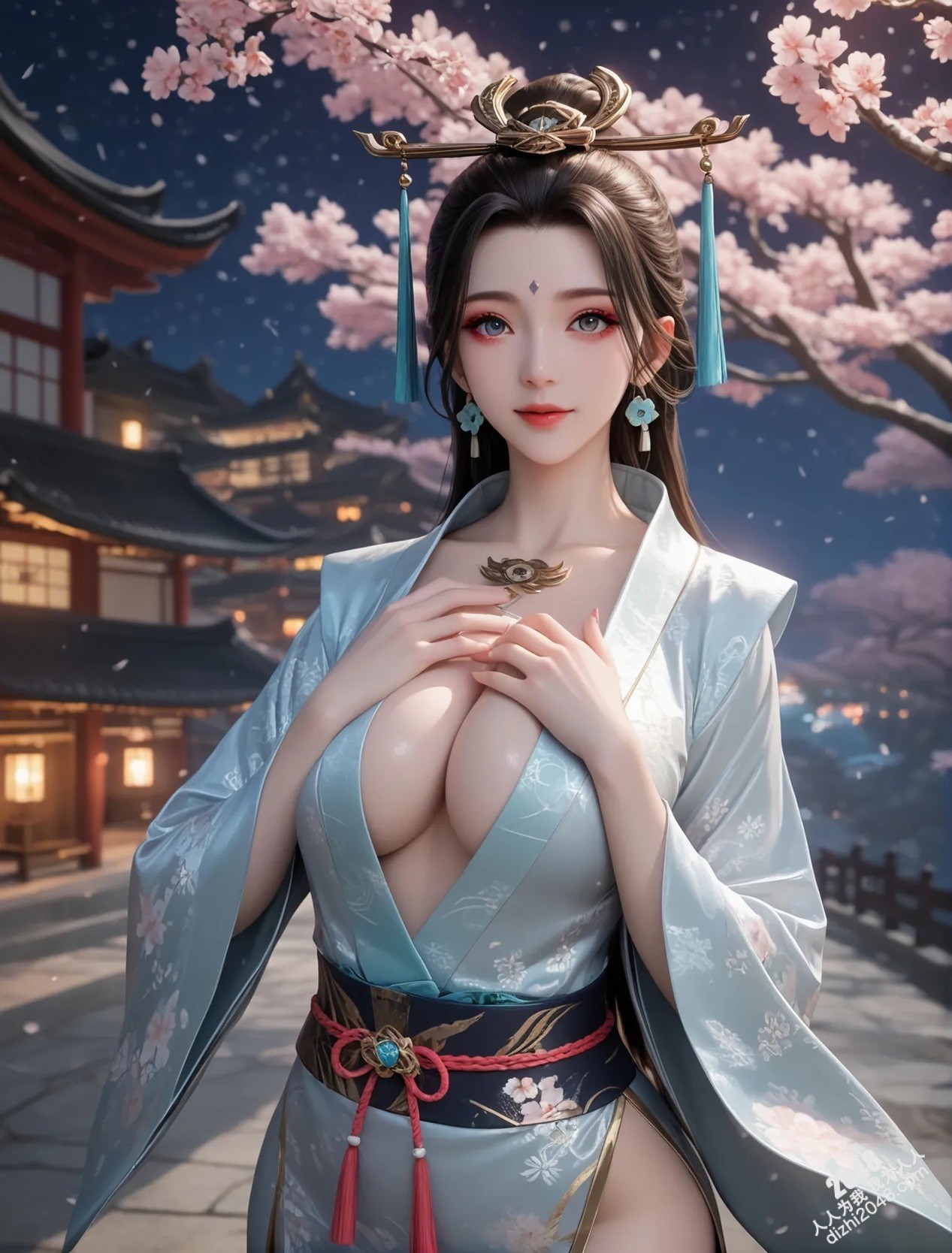 玄曦：月夜轻纱，酥胸半露，邀你共赴春宵一刻(8)