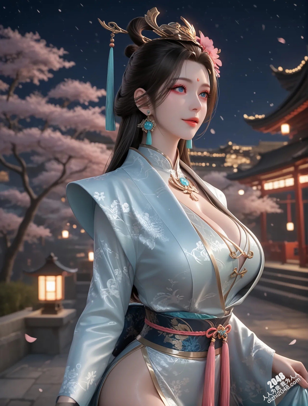 玄曦：月夜轻纱，酥胸半露，邀你共赴春宵一刻(11)