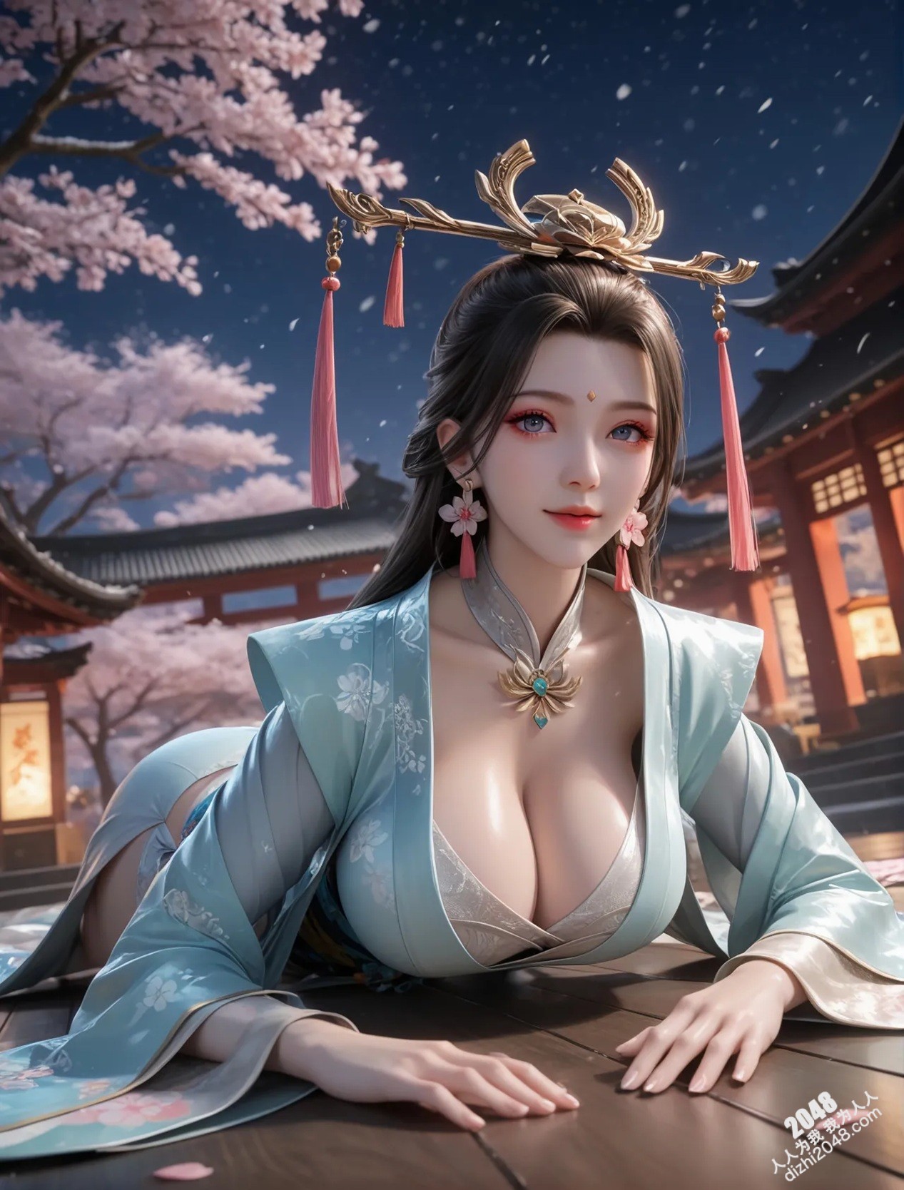 玄曦：月夜轻纱，酥胸半露，邀你共赴春宵一刻(12)